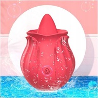 Wibrator Stymulator Łechtaczki Róża z Języczkiem do Super Silnych Pieszczot