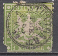 1863 Księstwa niemieckie Wurttemberg Mi 25