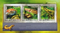 Gwinea 2014 ** cena 6,90 - fauna, jaszczurki, arkusz