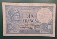 Francja 10 franków 1939,banknot