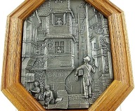 # SZAFKA na KLUCZE - RETRO z CYNOWYM RELIEFEM