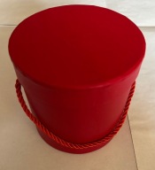 Flower box 12 cm pudełko na kwiaty, prezent - czerwony