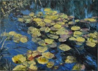 Grążele" obraz olejny na płótnie 30x40cm , oryginał Garncarek Al,,,