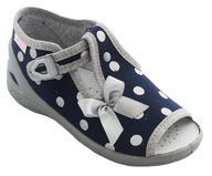 KAPCIE SANDAŁY DLA DZIEWCZYNKI NA KLAMERKĘ Z OZDOBĄ ARS Z001 R.