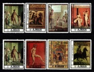 Ajman . Znaczki pocztowe ( Sztuka )