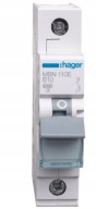 Wyłącznik nadprądowy Hager 1P B 10A 6kA MBN110E