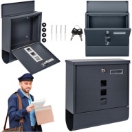 SKRZYNKA NA LISTY POCZTĘ GAZETY ULOTKI Z GAZETNIKIEM NA KLUCZ DO DOMU DUŻA