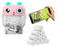 Aparat Natychmiastowy Mini Drukarka Drukuś Dla Dzieci +20 Rolek Termicznych