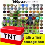 Klocki Minecraft Zestaw 160 el. Kreatywne Bloki Prezent Dla Dzieci