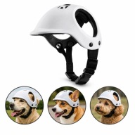 KASK DLA PSA REGULOWANY MOTOCYKLOWY ROWEROWY OCHRONNY BIAŁY