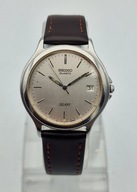 STALOWY MĘSKI NARĘCZNY STALOWY ZEGAREK SEIKO SQ100 LATA 80-TE - BIAŁY KRUK