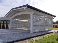 Wiata garażowa drewniana ITALIA 6M BSH