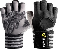 RĘKAWICE TRENINGOWE GLOFIT Z OCHRANIACZEM NA NADGARSTKI rozm S