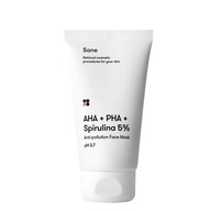 Maseczka do twarzy Sane przeciw toksynom z AHA PHA spiruliną 5% 75 ml
