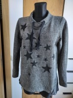 Turecka bluza damska 38 kardigan Tredy długa wyrazista bawełna M