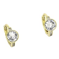 83056 KOLCZYKI 14K POZŁACANE 12/6 MM CRYSTAL Swarovski