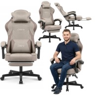 Fotel Gamingowy Cabro C502 Tkanina Podnóżek Ergonomiczny 150kg