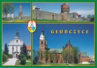 GŁUBCZYCE - RATUSZ - KOŚCIÓŁ - MURY - KLASZTOR - HERB