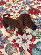 Jamnik 24x14cm handmade szydełko