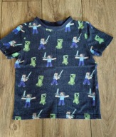 Bluzka Minecraft Steve Creeper 6/7 lat 116/122 cm