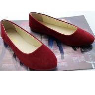 BALERINY Balerinki Zamszowe LORDSY Bordowe r. 36