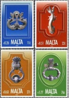 Malta 2008 Znaczki 1560-3 ** kołatki drzwi budynki