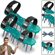 AERATOR WERTYKULATOR BUTY KOLCE 4.5CM STAL KLAMRY TRAWNIK OGRÓD PROSTE