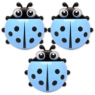 ORGANIZER ŁAZIENKOWY UCHWYTY NA SZCZOTECZKI POJEMNIKI KUBEK WIESZAKI 3 SZT.