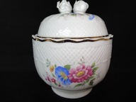 HOLLOHAZA cukiernica bomboniera kwiatki barok 1992