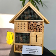 Ręcznie robiony domek dla owadów/OHP w Mrągowie