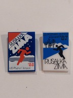 CIEKAWA ODZNAKA WPINKA BIEG RUSAŁKA ZIMĄ POZNAŃ JEŻYCE 1987 1988
