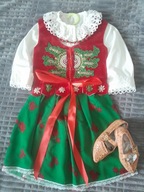 Strój Góralski dla dziewczynki, ZOSIA NR kat 6, rozmiar 80+.1-3lat