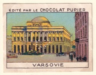 Warszawa, reklama czekolady Pupir, 7 x 5 cm /SZ2/