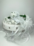 Zestaw komunijny, wianek i dekoracja na świecę