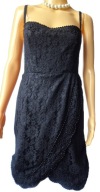 Wallis sukienka koktajlowa,gipiura koraliki M/L