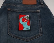 Naszywka Haftowana WISIENKI Pop-Art – 10x6 cm