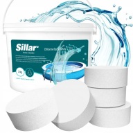 SILLAR TABLETKI CHLOROWE CHLOR DO BASENU 3KG MULTIFUNKCYJNE 200G DUŻE 10W1