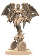 Vampire Winged Lord C Skrzydlata Wampirzyca Pinup Fantasy Druk 3D