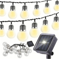 GIRLANDA SOLARNA OGRODOWA 30 LED 11m LAMPKI SOLARNE Ogród Balkon Altana