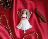 Aniołek handmade makrama