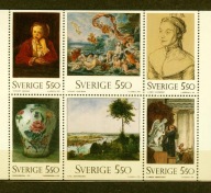 SZWECJA ** SŁANIA, malarstwo Mi 1732-37