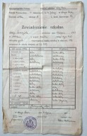 ŚWIADECTWO SZKOŁY POWSZECHNEJ - NOWY SĄCZ ROK 1925