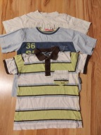 Śliczne bluzki,t- shirt zestaw 3 szt r 104 /110 cm