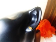 Kolczyki Złote Małe Wkrętki Usta Stal Chirurgiczna Nierdzewna