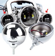 Metalowe Uniwersalne Obudowy Halogenów Lightbar LED 4,5 cala Harley Honda