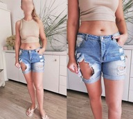 SZORTY SPODENKI JEANSOWE BŁĘKITNE VERO MODA M 38