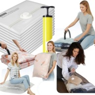 Worki próżniowe na ubrania 10 szt. 40x60 cm wielokrotnego użytku + POMPKA