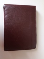 Śliczny portfel skórzany Sparkasse burgund