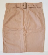 TANDEM - damska spódniczka lniana z paskiem roz 42