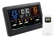 VIRONE WS-6 Wielofunkcyjna stacja pogodowa, bezprzewodowa, Wi-Fi, czarna